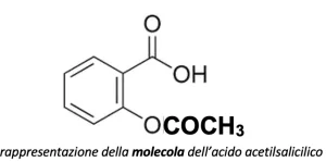 formula di struttura acido acetilsalicilico