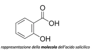 formula di struttura acido salicilico